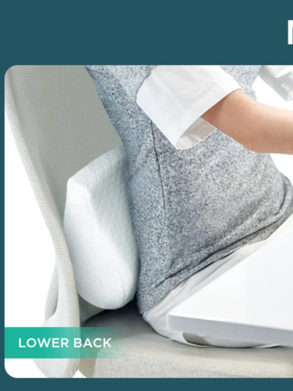 Ultra Pain Relief Cervical Memory Foam Neck Pillow - White